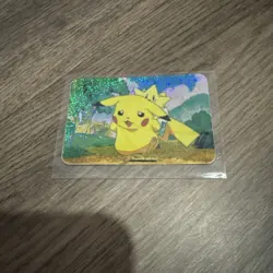 Pikachu and Togepi 1990s Vintage Holo Pokemon "Power" Vending Series Card NM - Image 4