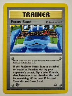1st Edition Focus Band / Arcade Game -Neo Genesis Rare Trainer Cards 86, 83/111 - Image 2