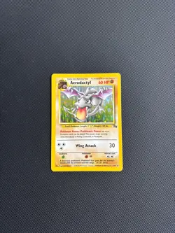 Pokemon Card Fossil Set Holo Aerodactyl 1/62 WOTC - Image 2