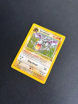 Pokemon Card Fossil Set Holo Aerodactyl 1/62 WOTC - Image 4