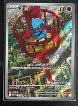 Pokemon Card Riolu 010 Pokemon Center Exclusive Mega Evolution Promo Holo NM/M - Image 1
