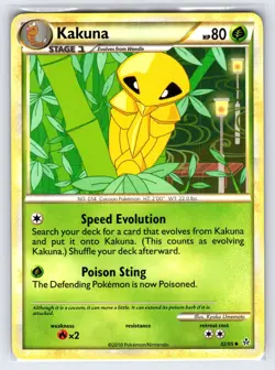 Kakuna 32/95 Unleashed Set Pokemon Card Non Holo Uncommon - Vlp - Image 1