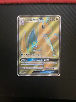 Pokemon TCG Dragonite GX Full Art Holo Card 67/70 Dragon Majesty Ultra Rare MP - Image 1