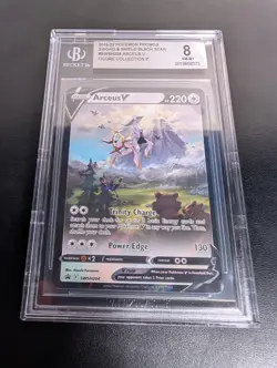 Pokemon TCG Arceus V Promo Card SWSH204 Arceus V Figure Collection BGS 8 - Image 1