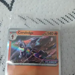 Phantasmal Flames Sealed Staff Prerelease Promo Pokemon 4 Cards NM - Image 4