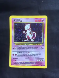 Pokemon Cards: Base Set 2 Rare Holo: Mewtwo 10/130 - Image 1