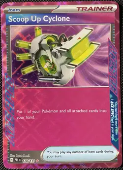 Scoop Up Cyclone 128/131 Sv: Prismatic Evolutions Holo - Pokemon Card - Image 1