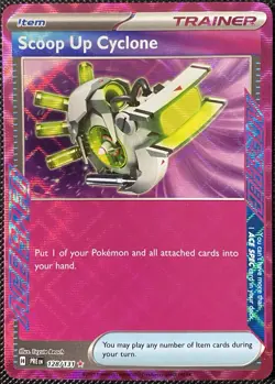Scoop Up Cyclone 128/131 Sv: Prismatic Evolutions Holo - Pokemon Card - Image 1
