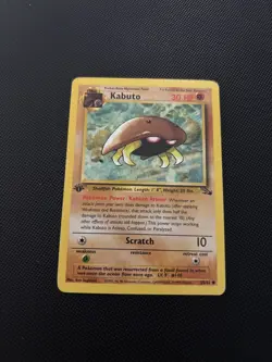 Pokemon Card Fossil Set 1st Edition Kabuto 50/62 WOTC #2 - Image 1