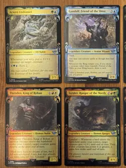 MTG LotR Cards NM Foil Showcase Scrolls Lot, Lord of the Rings LTR, Collector - Image 4
