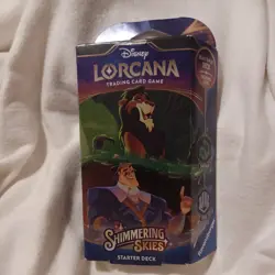 DISNEY LORCANA SHIMMERING SKIES TRADING CARD GAME STARTER PACK NEW SEALED BOX - Image 1