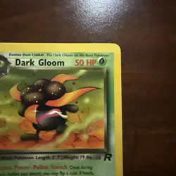 Dark Gloom 1st Edition - Team Rocket 36/82 - WOTC Pokemon Card 2000 - Image 3