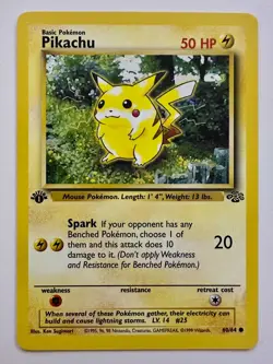 Pikachu 1st Edition Jungle 60/64 (Red Cheeks) - Pokemon Card - Mint Condition - Image 1