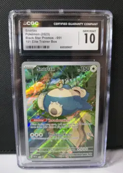 CGC 10 Snorlax 051 Sv: Scarlet & Violet Promo Cards Holo - Image 1