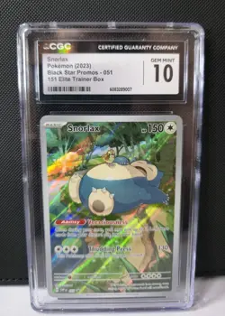 CGC 10 Snorlax 051 Sv: Scarlet & Violet Promo Cards Holo - Image 2