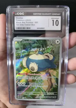 CGC 10 Snorlax 051 Sv: Scarlet & Violet Promo Cards Holo - Image 4