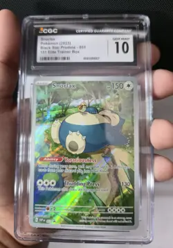 CGC 10 Snorlax 051 Sv: Scarlet & Violet Promo Cards Holo - Image 5