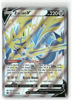 Pokemon Zacian V (Shiny) - Promo SWSH: Sword & Shield Promo Cards SWSH292 NM - Image 1