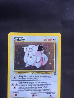 Pokemon Cards: Base Set 2 Rare Holo: Clefairy 6/130 - Image 2