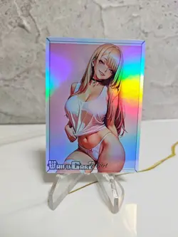Marin Kitagawa Trading Card Waifu Goddess Story Anime Girl holo Karte Manga - Image 1