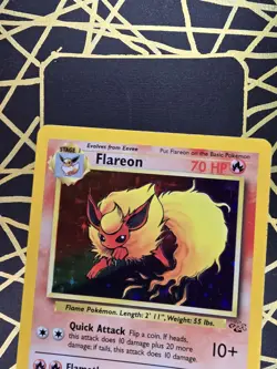🔥 Flareon 3/64 🔥 Original Holo Rare Jungle Set Pokemon Card WOTC TCG 1999 - Image 4