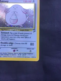 Pokemon Cards: Base Set 2 Rare Holo: Chansey 3/130 - Image 5