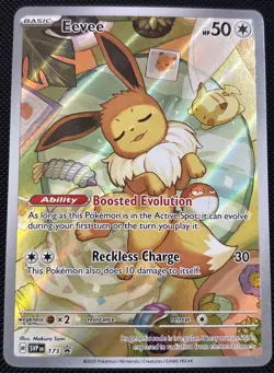Eevee 173 Prismatic Evolutions ETB Black Star Promo Pokemon TCG Card Near Mint - Image 1