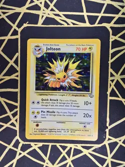 🔥 Jolteon 4/64 🔥 Original Holo Rare Jungle Set Pokemon Card WOTC TCG 1999 - Image 1