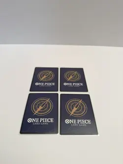 One Piece TCG OP13-082 Five Elders SR x4 Playset Card Game CCG English - Black - Image 2