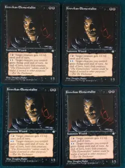 Krovikan Elementalist Ice Age Magic The Gathering 4 never played cards - Image 1