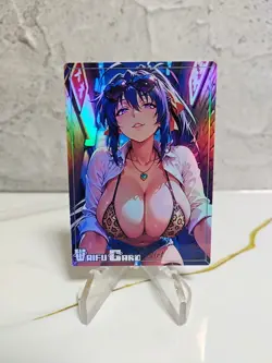 Akeno Himejima Trading Card Waifu Goddess Story Anime Girl holo Karte Manga Full - Image 1