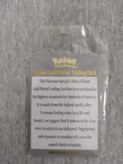 POKEMON LIMITED EDITION 23K GOLD TRADING CARD - CHARIZARD - Image 5