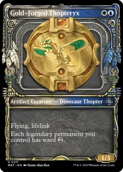 MTG Foil - Gold-Forged Thopteryx (Halo Foil) - 211 / NM / English - Image 1