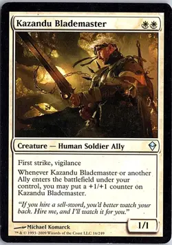 Kazandu Blademaster U Zendikar 16 LP Magic - Image 1