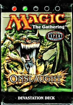 MTG ONSLAUGHT DEVASTATION THEME DECK MINT FACTORY SEALED SHIPPING - Image 1