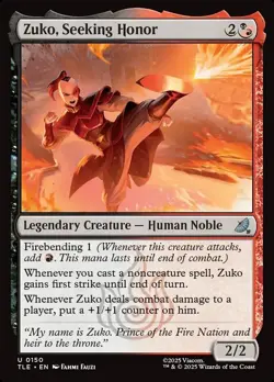 Zuko, Seeking Honor * FOIL * - TLE Avatar: The Last Airbender Eternal - NM/MINT - Image 1