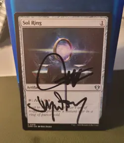 Sol Ring - SIGNED by Jimmy Wong & Josh Lee Kwai of The Command Zone - Image 1