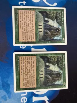 Lot of 2x MTG Sylvan Library 5th Edition lightly played Magic the Gathering - Image 1