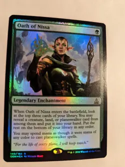 1x FOIL Oath of Nissa NM - Magic MTG Atraxa EDH OGW x1 - Image 1