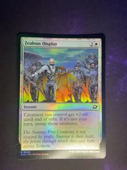 MTG * Zealous Display (Foil) Edge Of Eternities * 1X * NM - Image 1