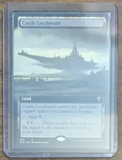 MTG Castle Locthwain Extended Art Non-Foil from Throne of Eldraine NM - Image 2