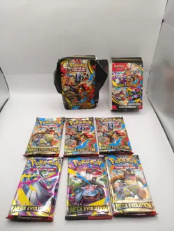 Mega Evolution Booster Bundle Includes 6 Booster Pack Pokemon TCG Box See Desc - Image 1