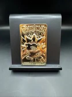 Pokemon 23K Gold Plated Togepi Trading Card 1999 Burger King Limited Edition - Image 1