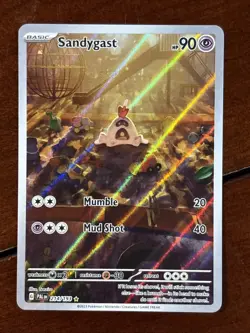 Pokemon Paldea Evolved Sandygast 214/193 Illustration Rare - Image 1