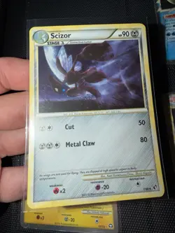 Scizor 7/90 Undaunted 2010 Holo Pokemon TCG Near Mint NM - Image 1