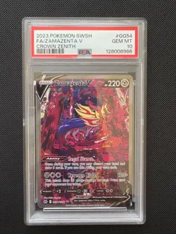Zamazenta V Full Art - Pokemon SWSH Crown Zenith - GG54/GG70 PSA 10 Gem Mint - Image 1
