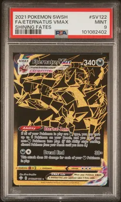 2021 Pokemon Sword & Shield Shining Eternatus Vmax Full Art #SV122 PSA 9 - Image 1