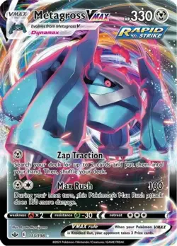 Pokemon Metagross VMAX - 113/198 - Ultra Rare NM-Mint Chilling Reign - Image 1