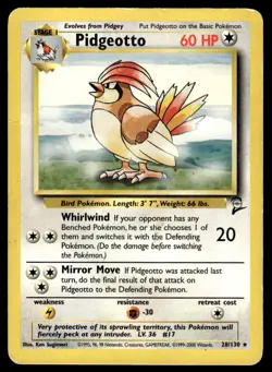 Pokemon TCG Base Set 2 #28/130 Pidgeotto DMG - Image 1
