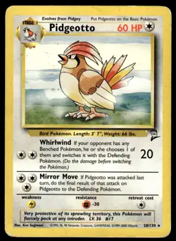 Pokemon TCG Base Set 2 #28/130 Pidgeotto DMG - Image 1